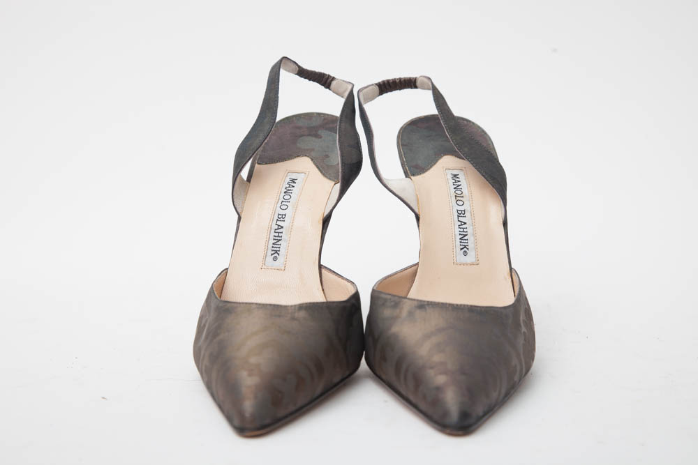 Manolo Blahnik Sling Back Heels