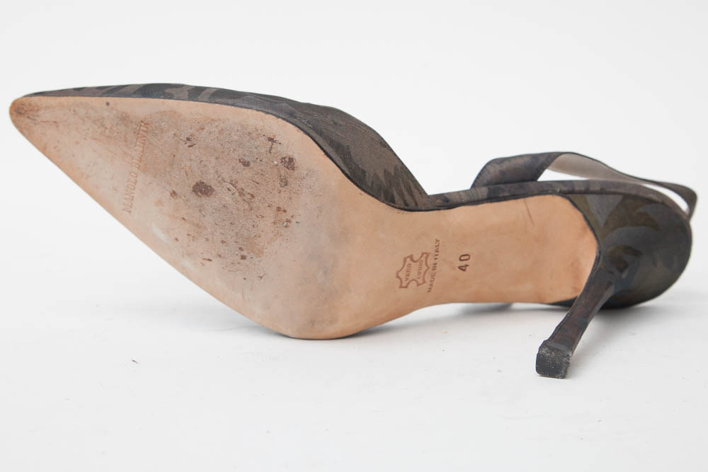 Manolo Blahnik Sling Back Heels