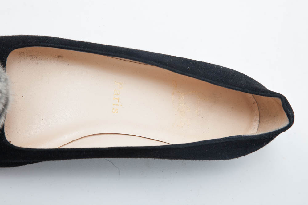 Christian Louboutin Black Flat Shoes