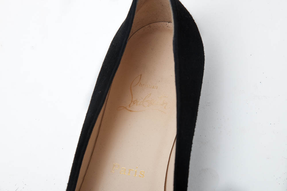 Christian Louboutin Black Flat Shoes