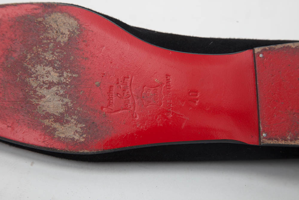 Christian Louboutin Black Flat Shoes