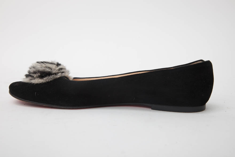 Christian Louboutin Black Flat Shoes