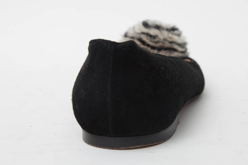Christian Louboutin Black Flat Shoes