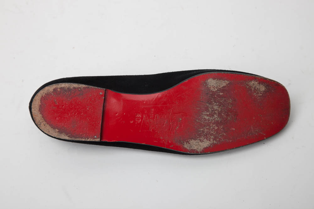 Christian Louboutin Black Flat Shoes