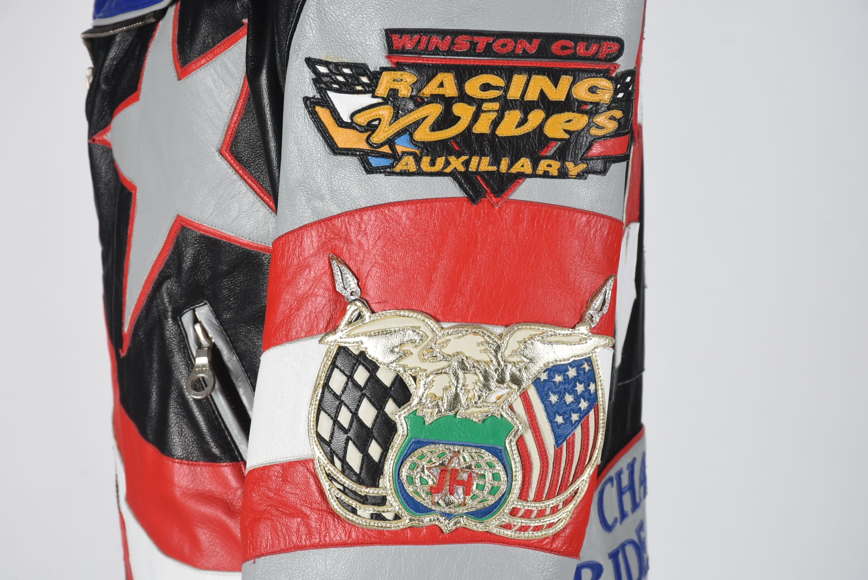 Tanya's Limited Edition Racing Team Leather Jacket Designed by Jeff Hamilton with Signature