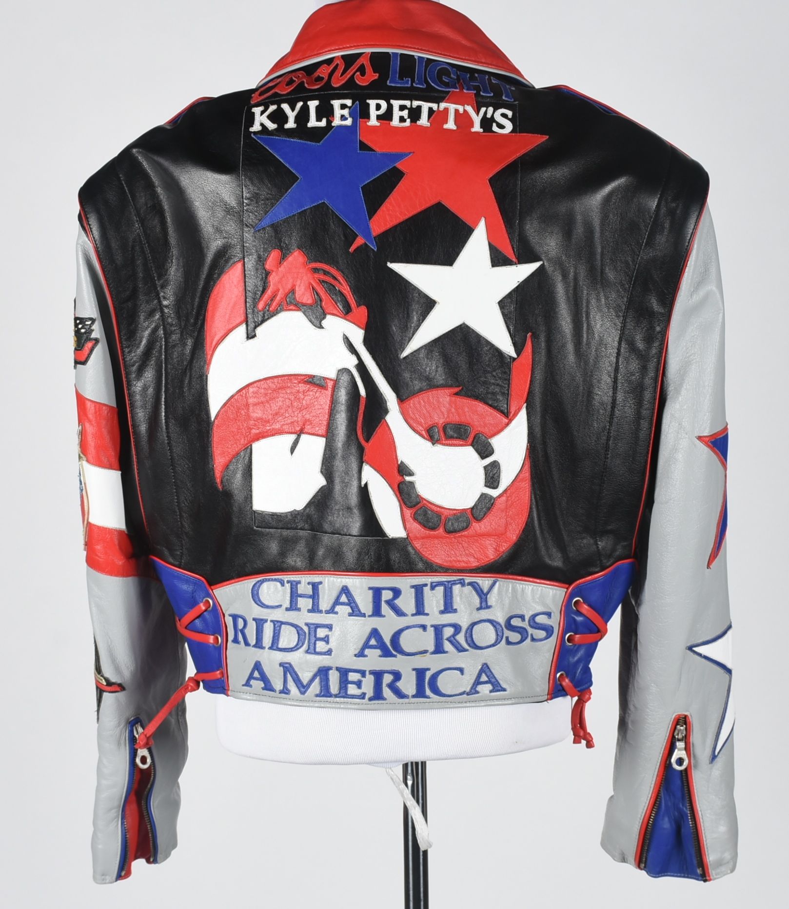 Tanya's Limited Edition Racing Team Leather Jacket Designed by Jeff Hamilton with Signature