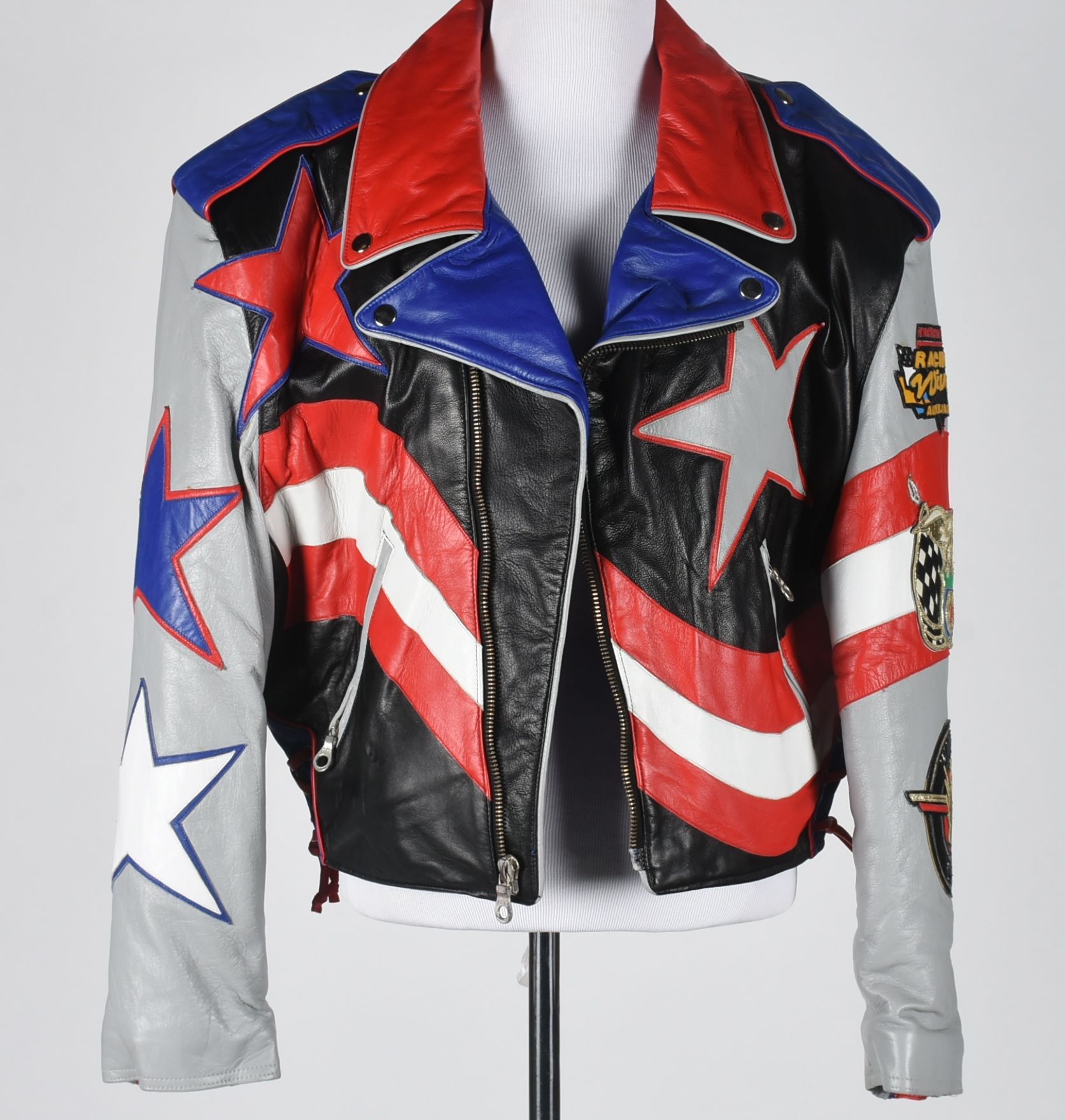 Tanya's Limited Edition Racing Team Leather Jacket Designed by Jeff Hamilton with Signature
