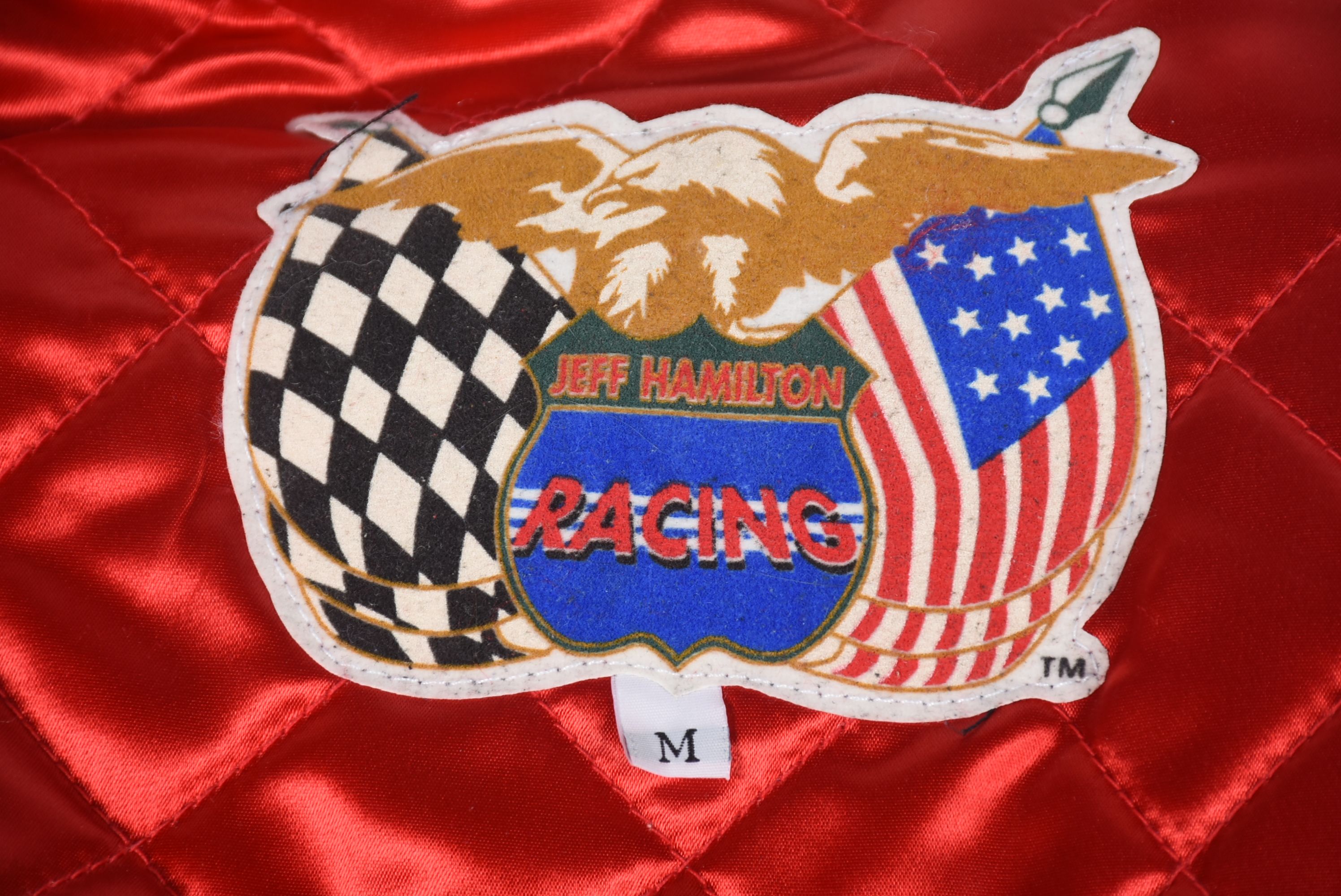 Tanya's Limited Edition Racing Team Leather Jacket Designed by Jeff Hamilton with Signature