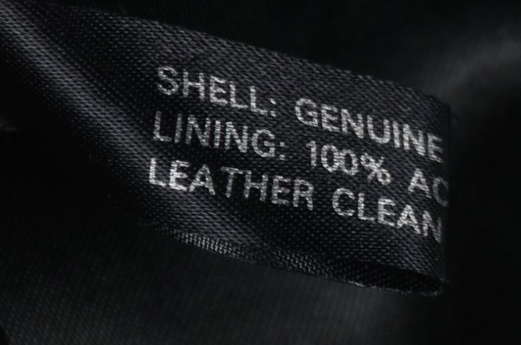 Michael Hoban for North Beach Leather Black and Ivory Leather Jacket