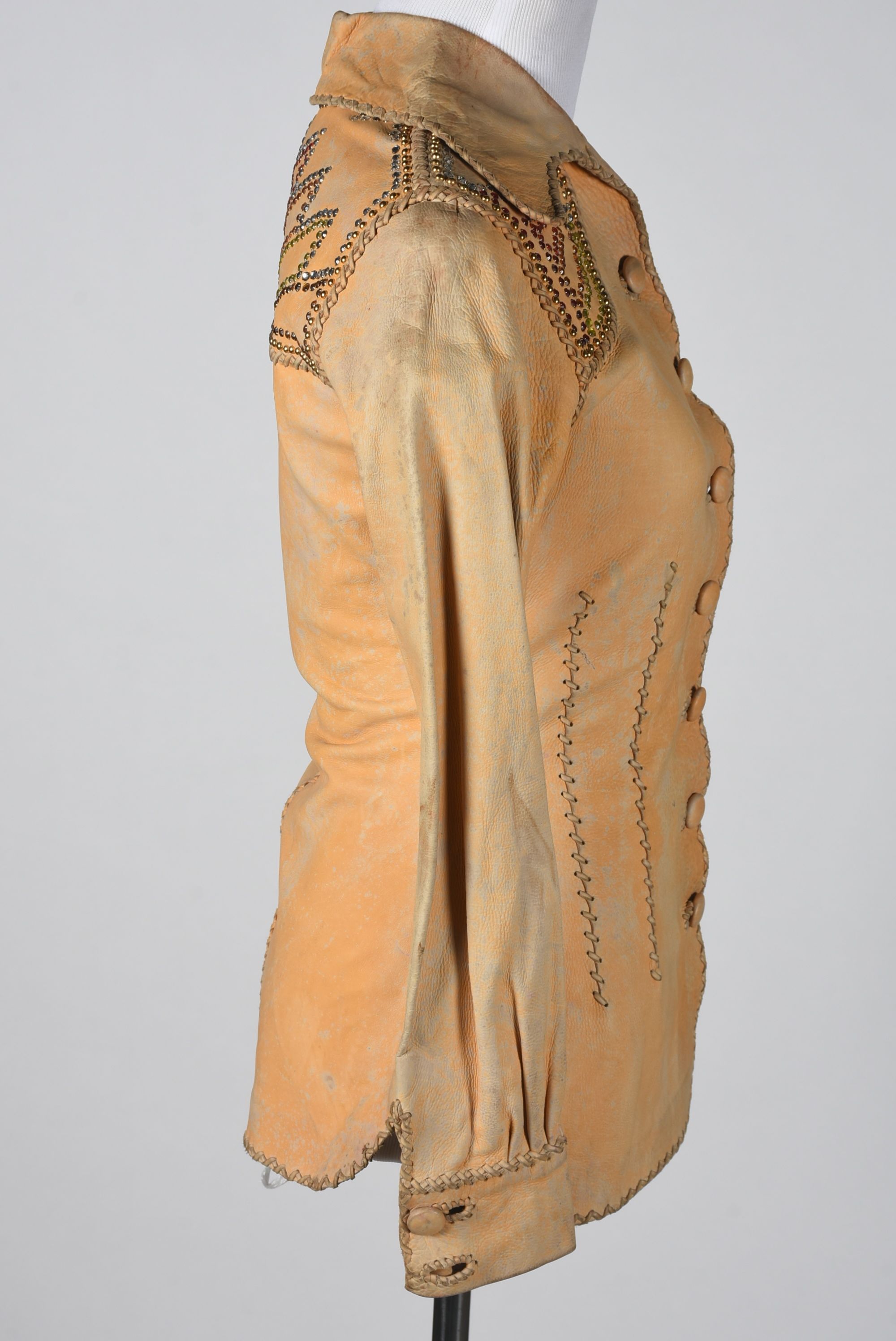 '76 Vintage Mexican Custom Made for North Beach Leather and Embellished Leather Stage Ensemble