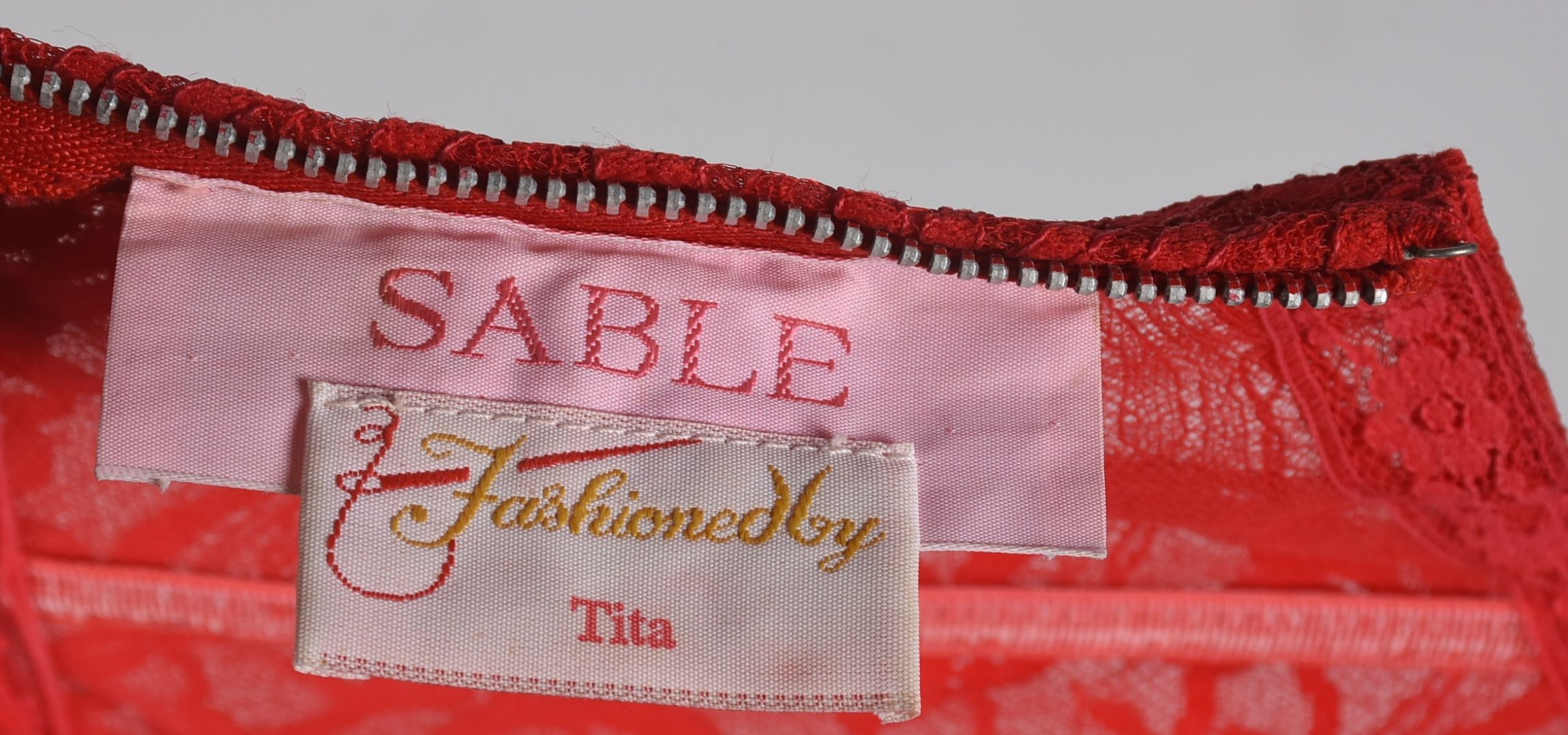 Vintage Sable of Dallas Red Denim Embellished Stage Ensemble with Fringe