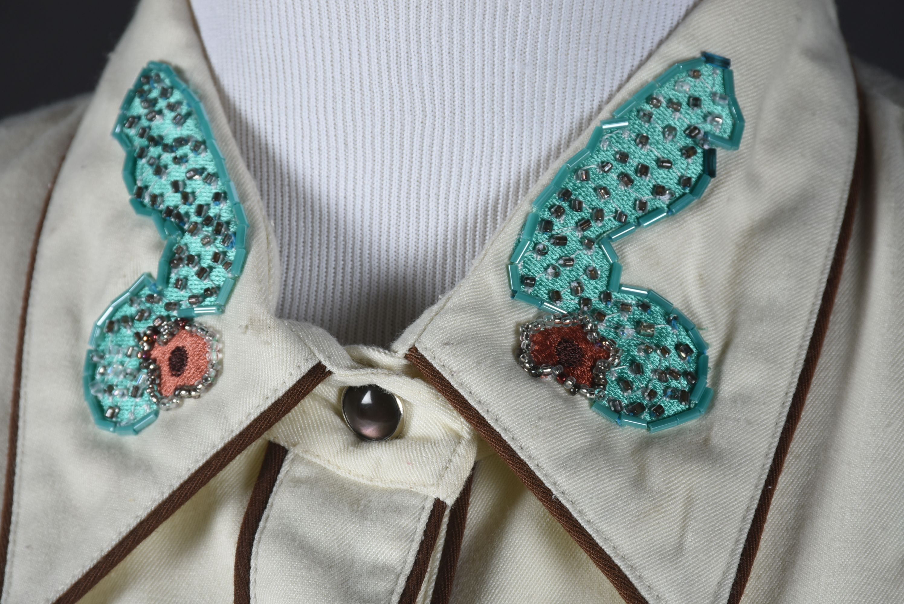 Scully Hand Embellished Western Dress Shirt with Embroidered Cactus