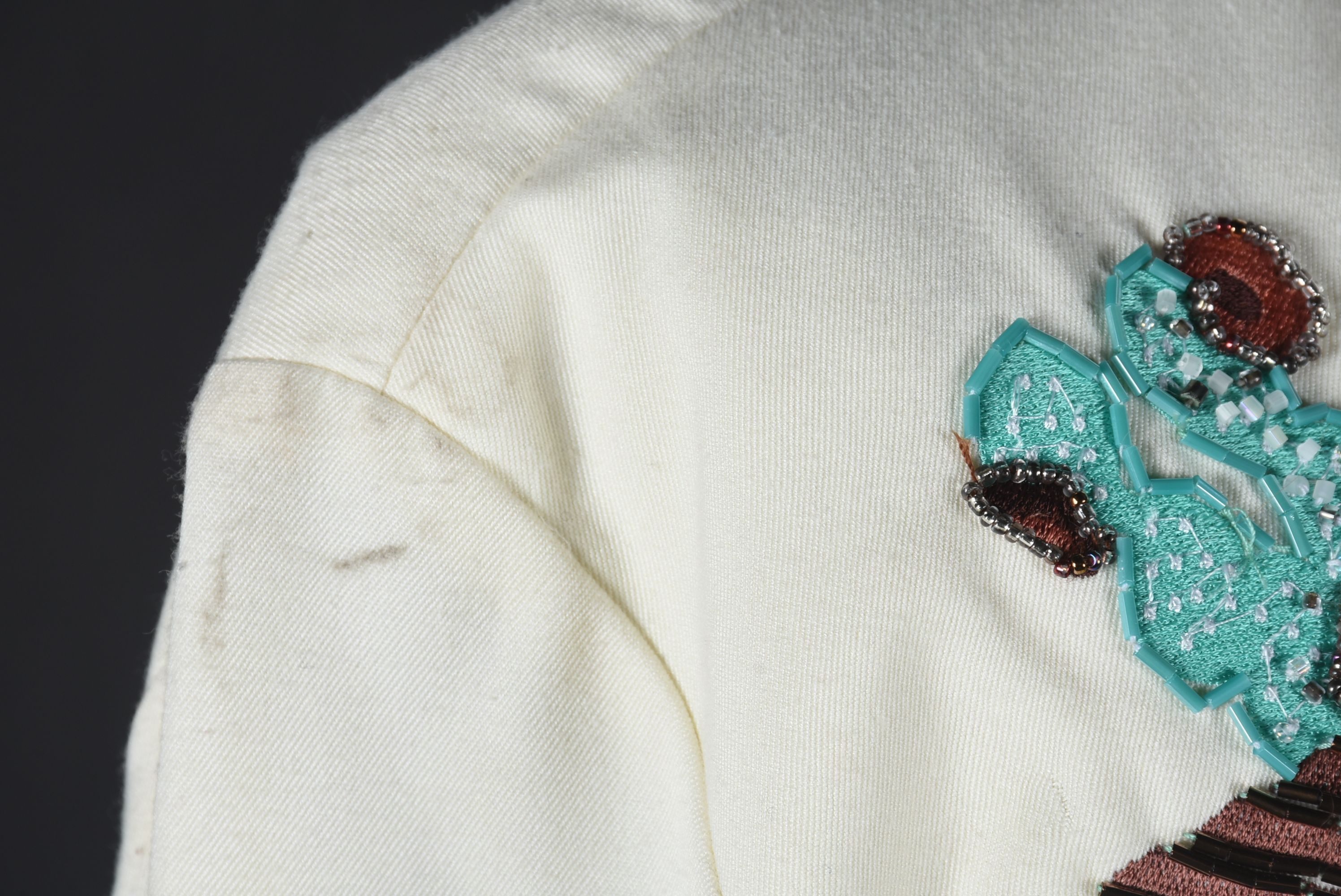 Scully Hand Embellished Western Dress Shirt with Embroidered Cactus