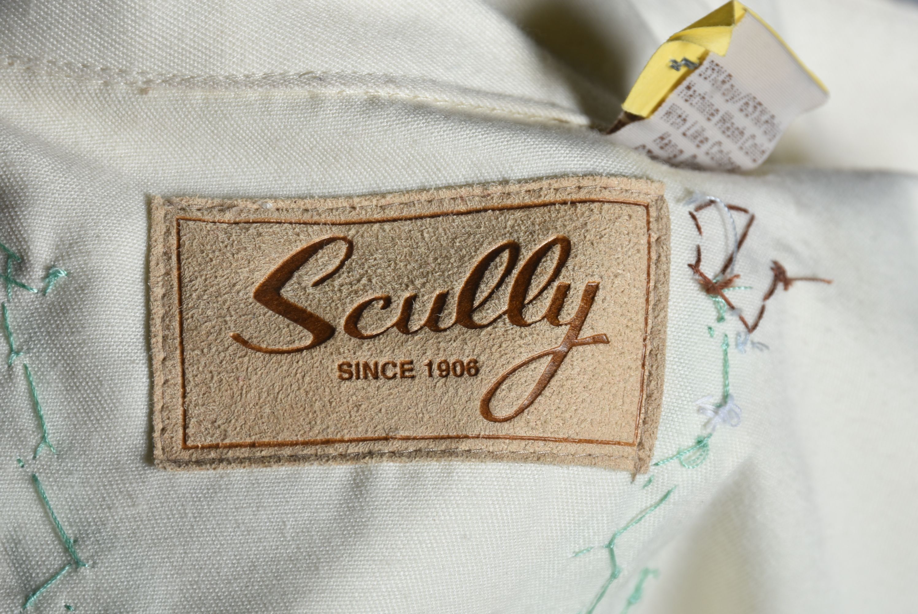 Scully Hand Embellished Western Dress Shirt with Embroidered Cactus