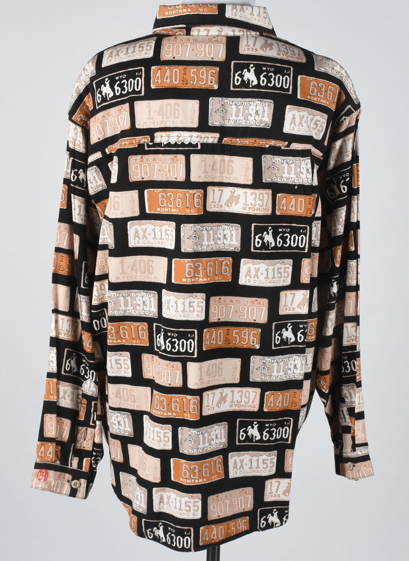 Barn Fly Authentic Designs 100% Cotton License Plate Print Shirt