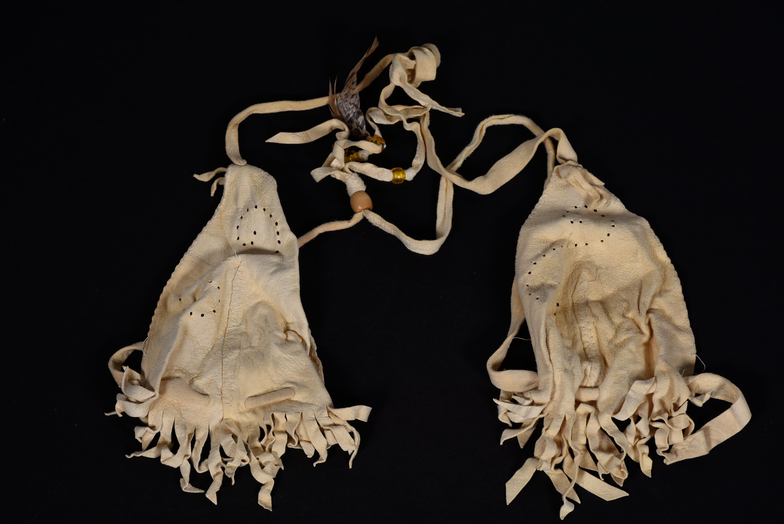 Vintage Tan Suede Two-Piece Bikini Worn During Photo Shoot for "Strong Enough To Bend"