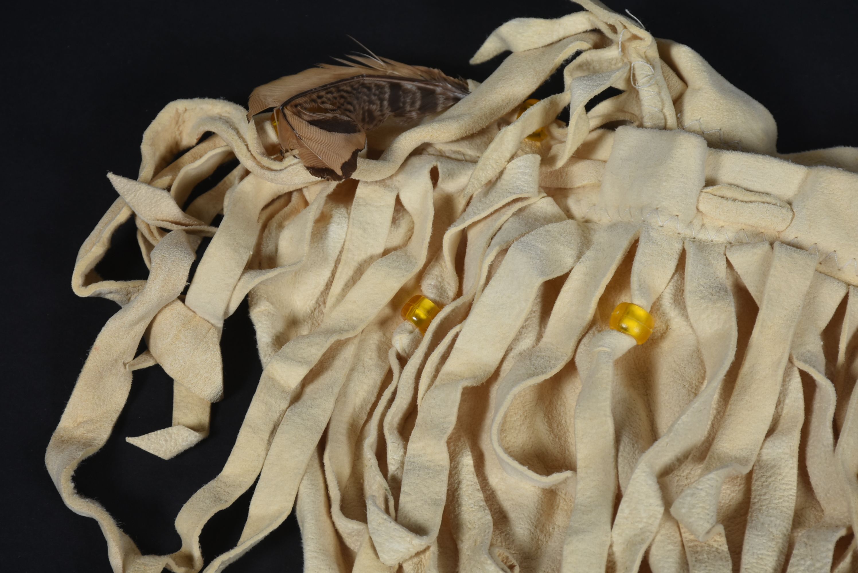Vintage Tan Suede Two-Piece Bikini Worn During Photo Shoot for "Strong Enough To Bend"