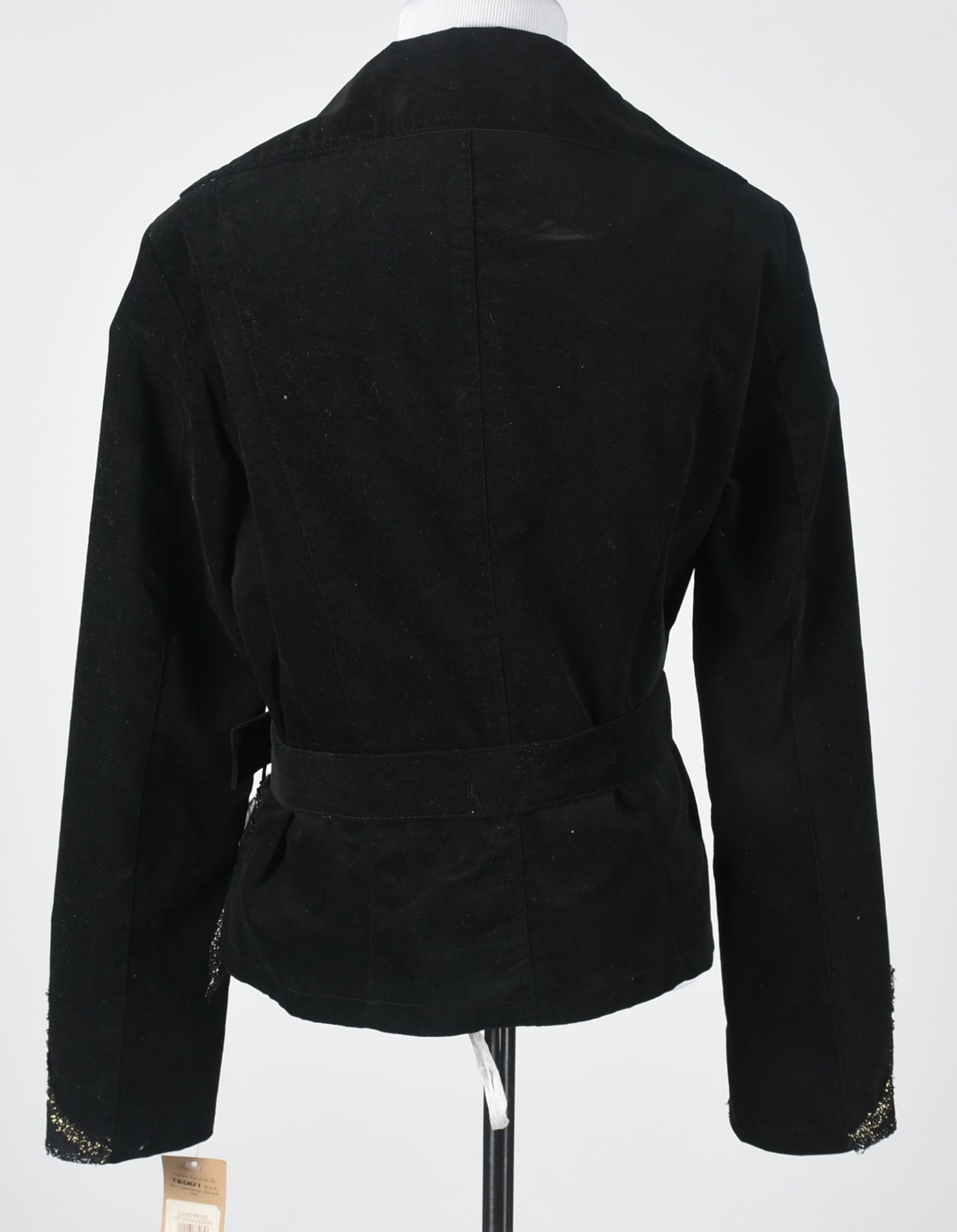Rinascimento "Giacci" Black Belted Jacket