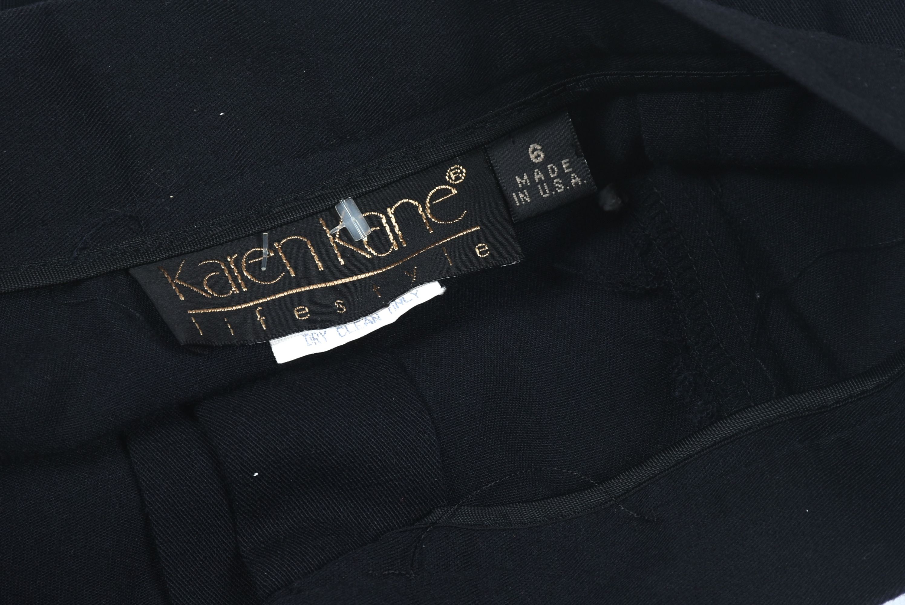 Karen Kane Black Western Skirt with Arrow Pockets