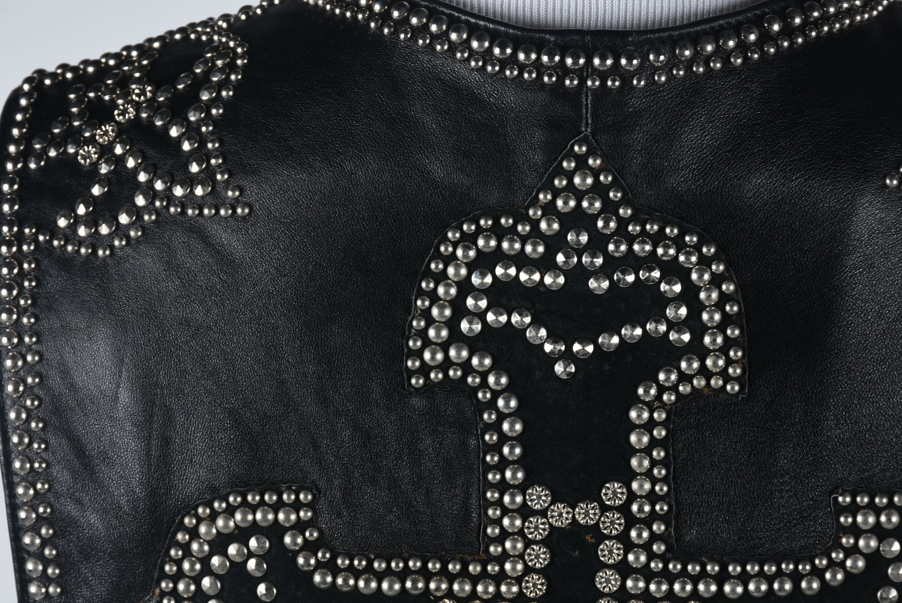 Michael Hoban of North Beach Black Leather Embellished Vest