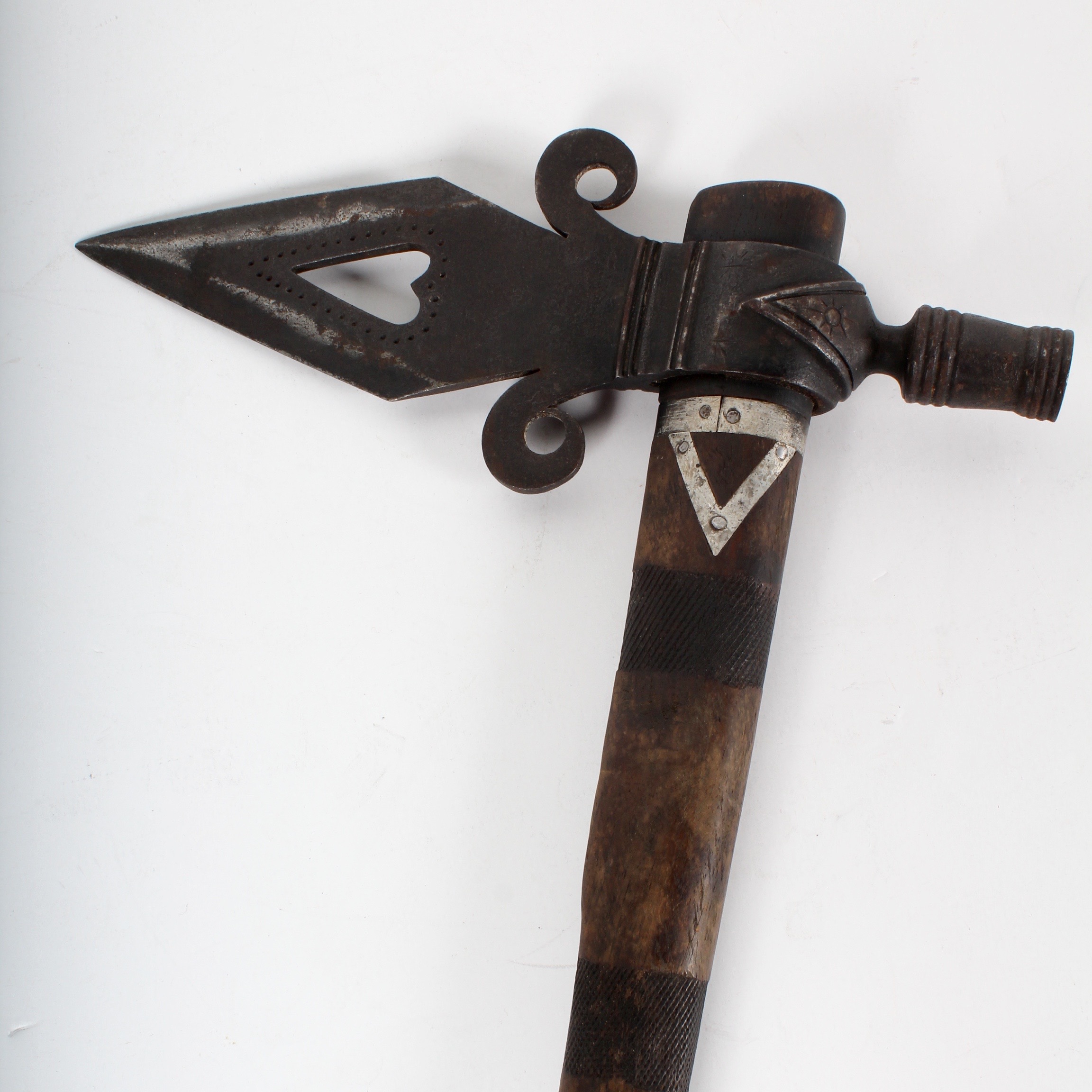 Ceremonial Spontoon Tomahawk Pipe