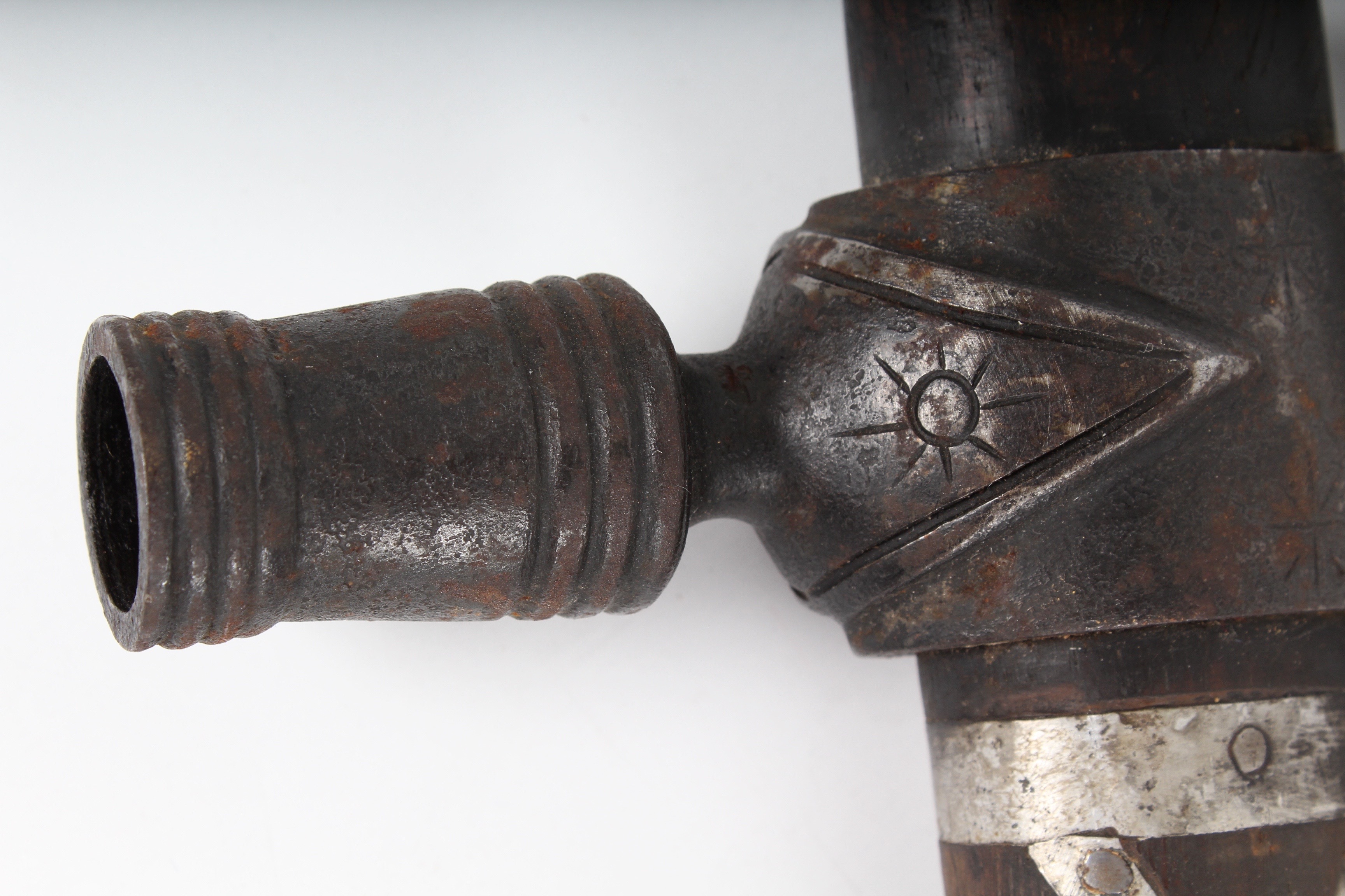 Ceremonial Spontoon Tomahawk Pipe