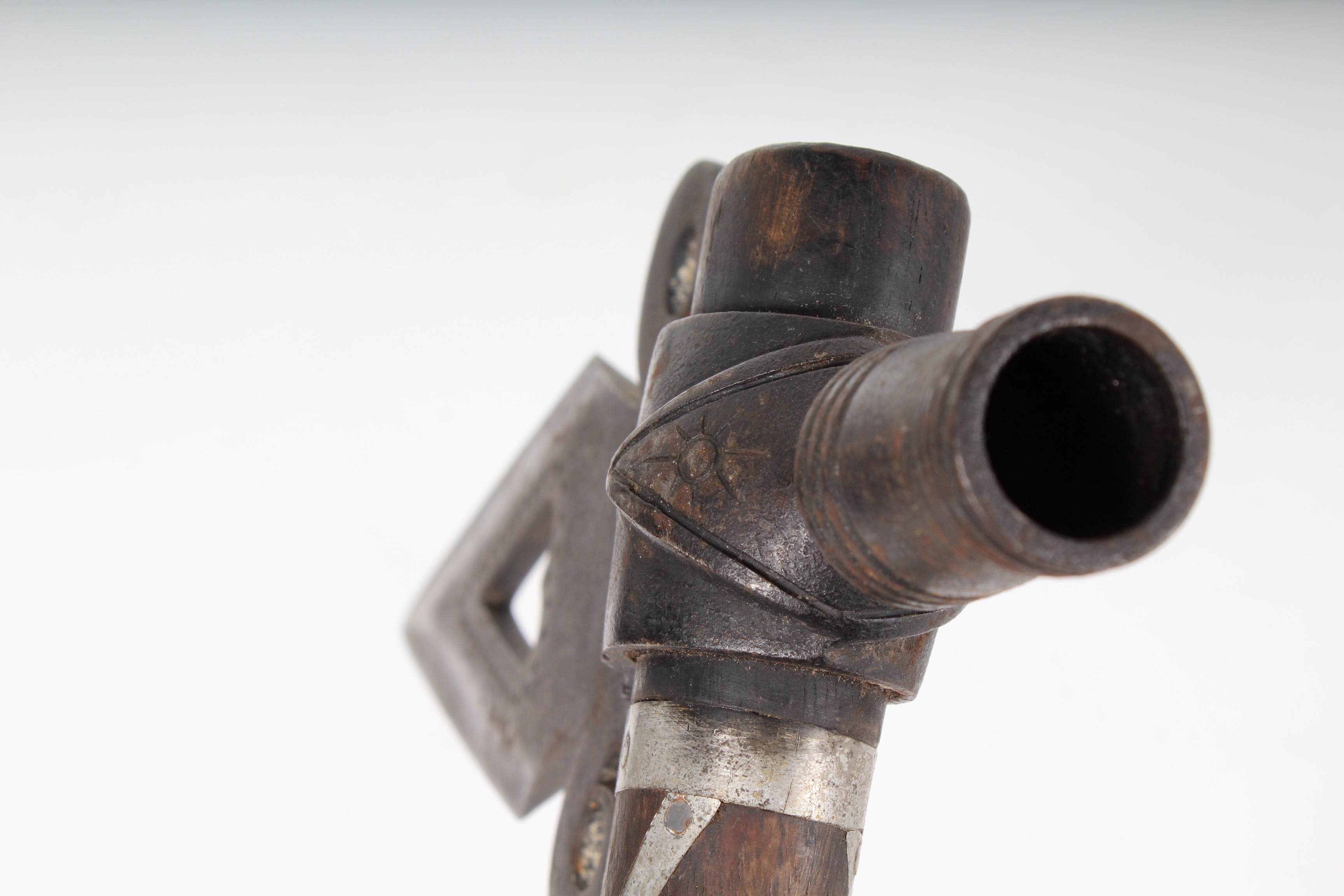 Ceremonial Spontoon Tomahawk Pipe