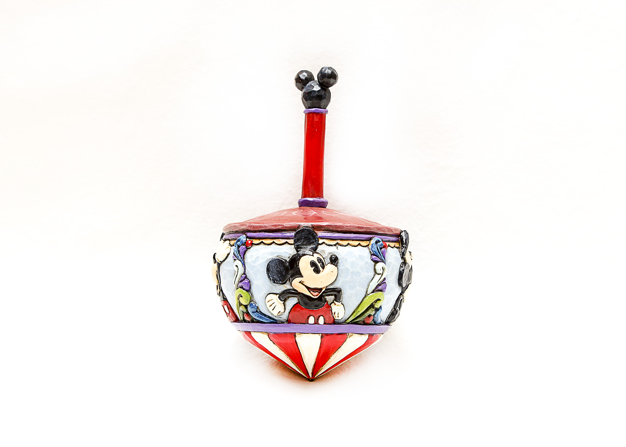 Jim Shore Disney Traditions "Spinning Through The Years" Mickey Mouse Top