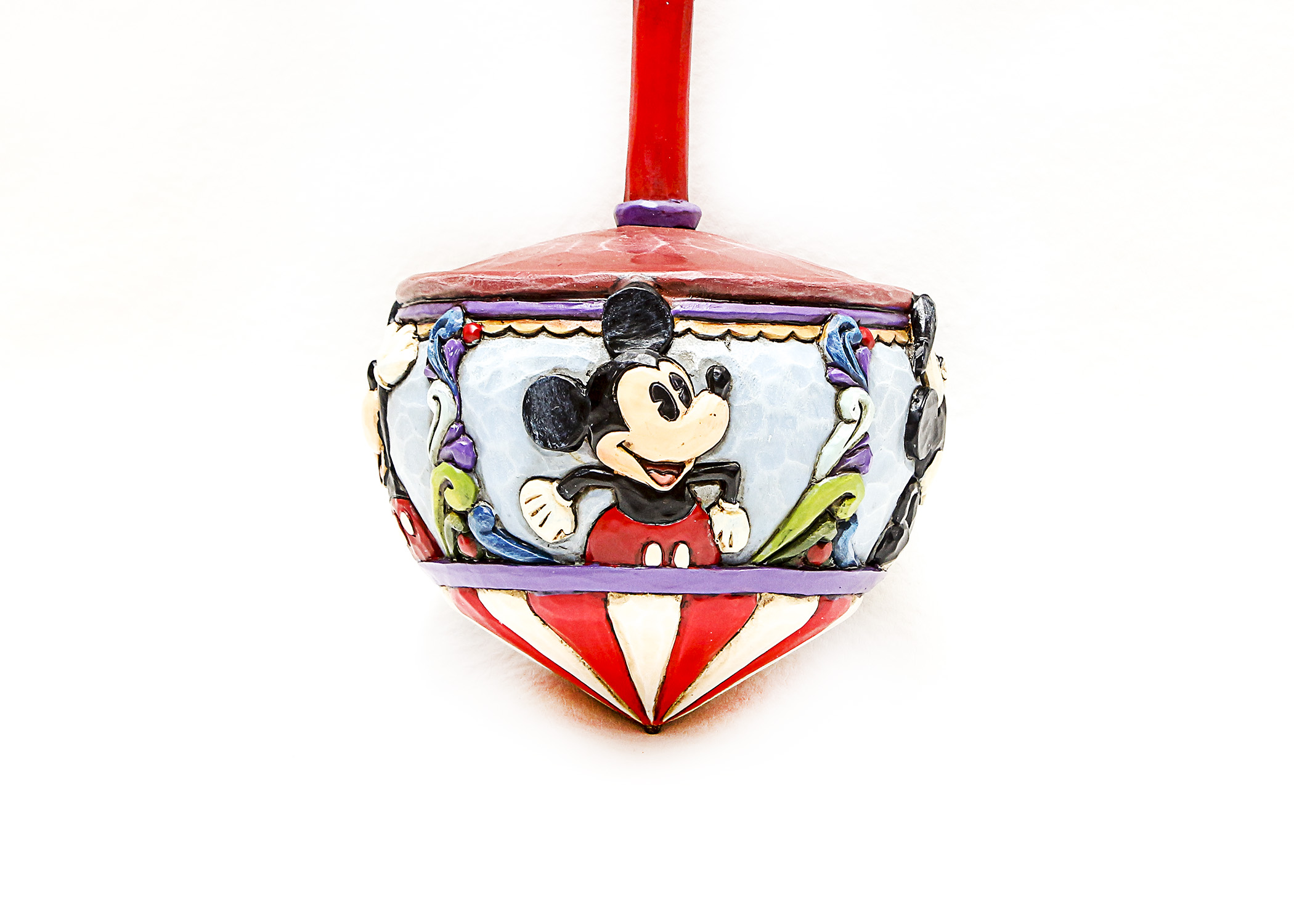 Jim Shore Disney Traditions "Spinning Through The Years" Mickey Mouse Top