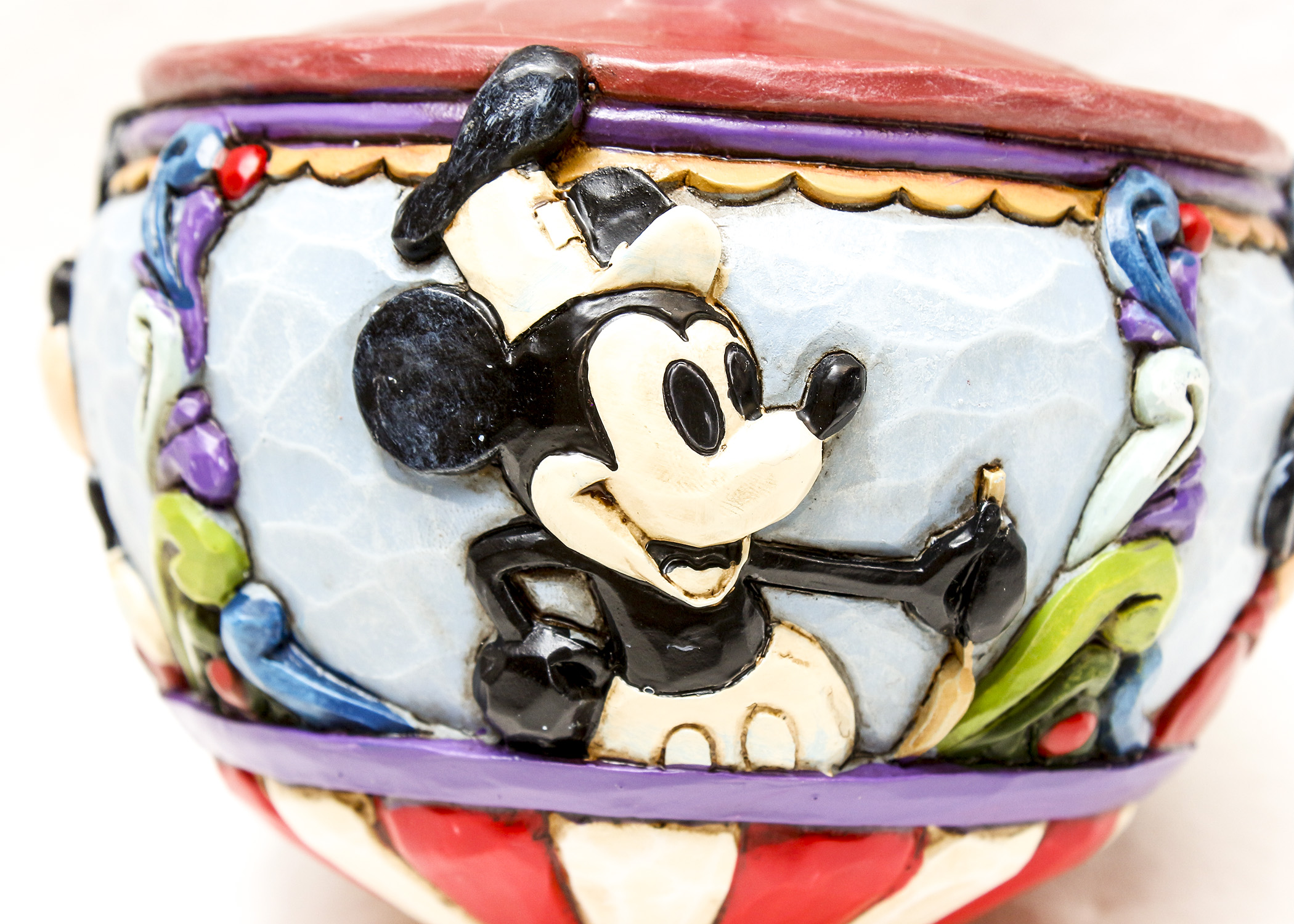 Jim Shore Disney Traditions "Spinning Through The Years" Mickey Mouse Top