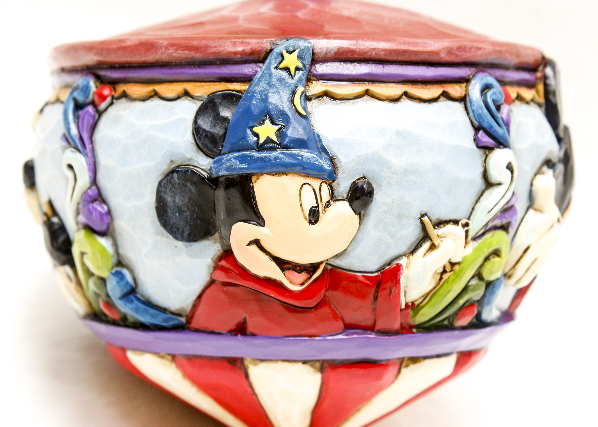 Jim Shore Disney Traditions "Spinning Through The Years" Mickey Mouse Top