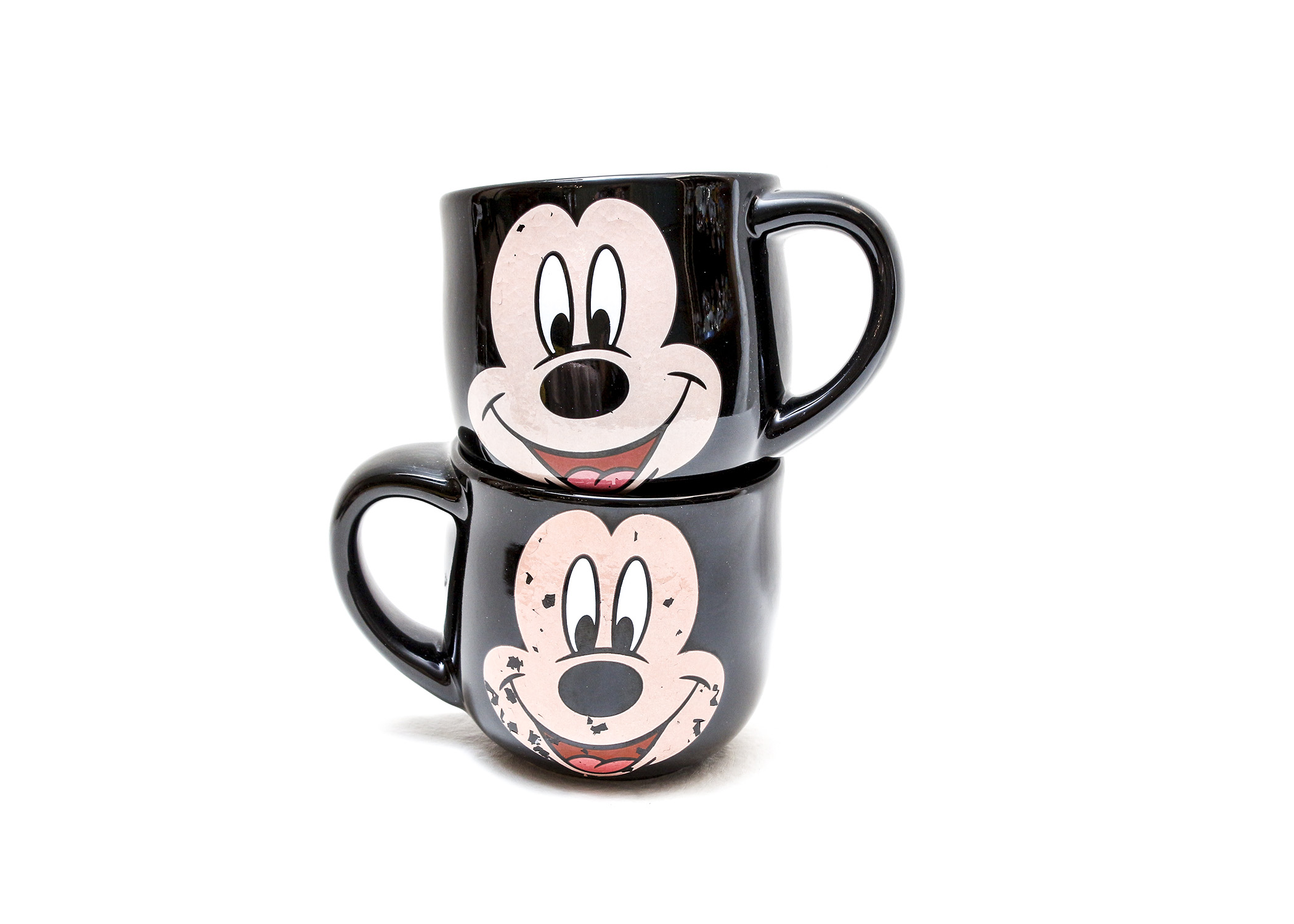 Mickey and Minnie Mouse in Collectable Mugs