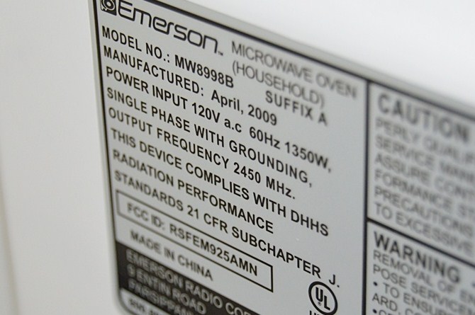 Emerson Microwave Oven