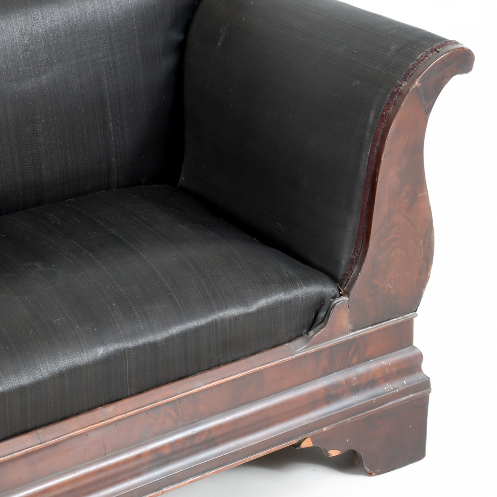 Antique American Empire Classical Sofa