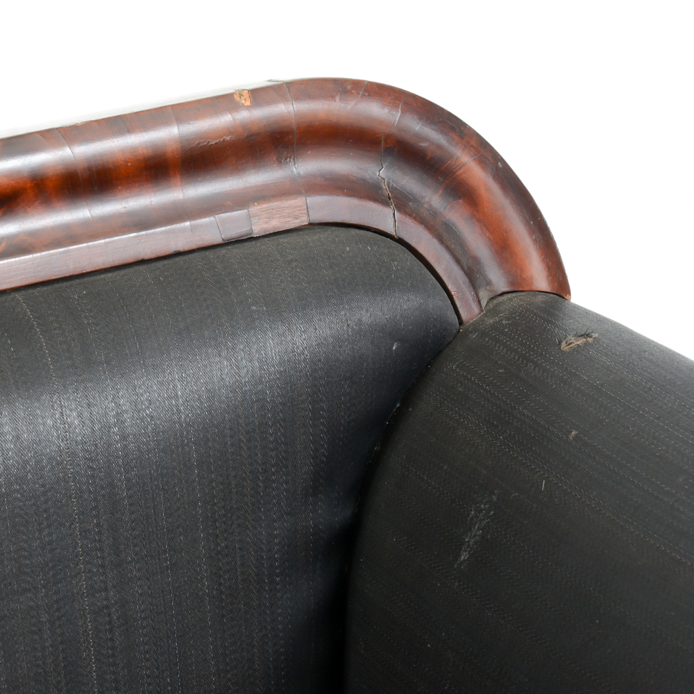 Antique American Empire Classical Sofa