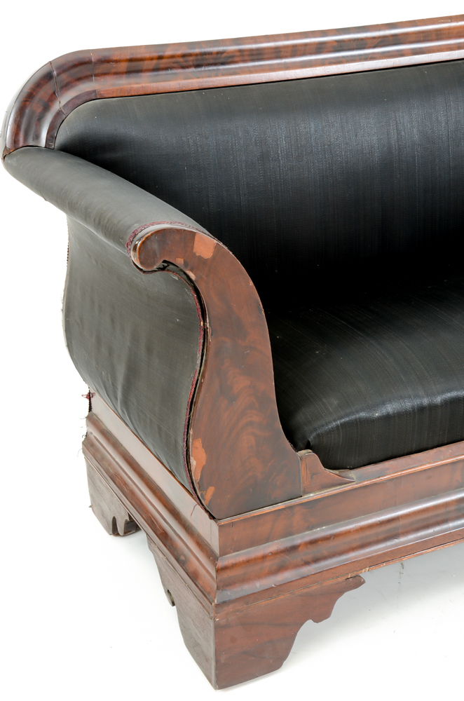 Antique American Empire Classical Sofa