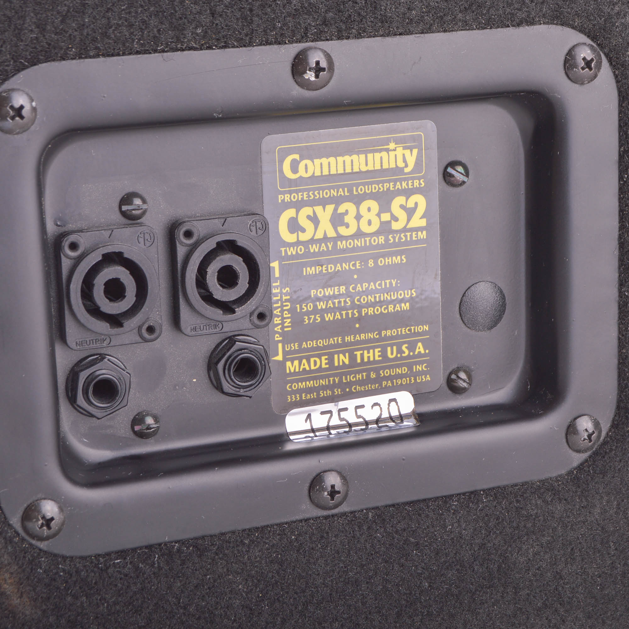 Community CSX38-S2 Floor Monitor