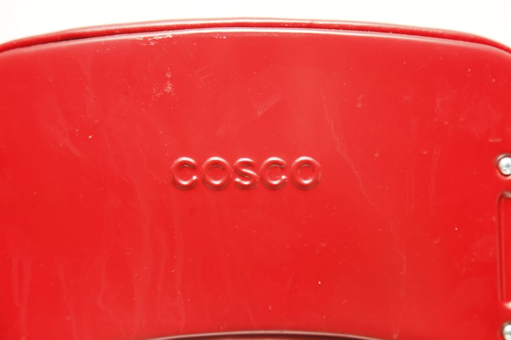 Cosco Red Metal Step Stool Chair