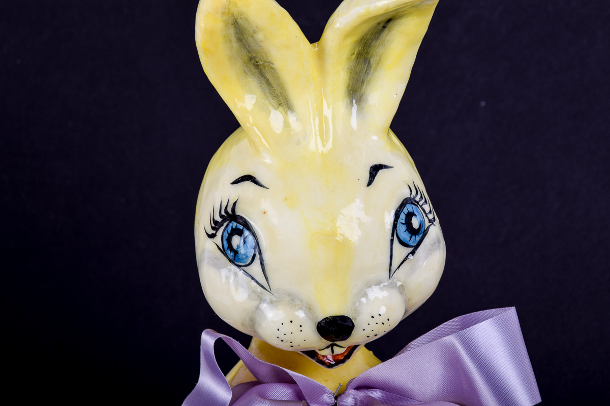 Vintage DeSela Papier Mache Rabbit