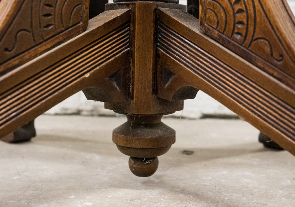 Antique Walnut Plant Stand