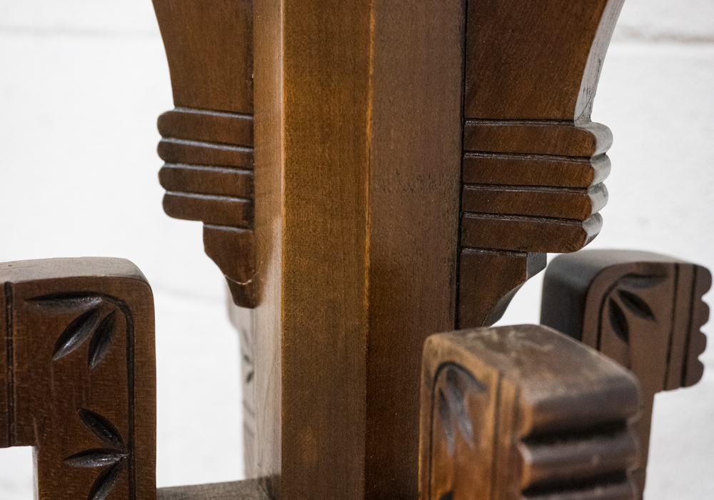 Antique Walnut Plant Stand