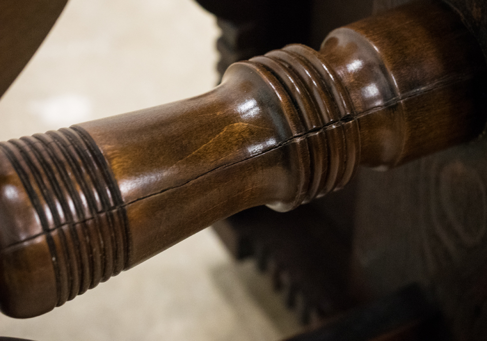 Antique Walnut Plant Stand