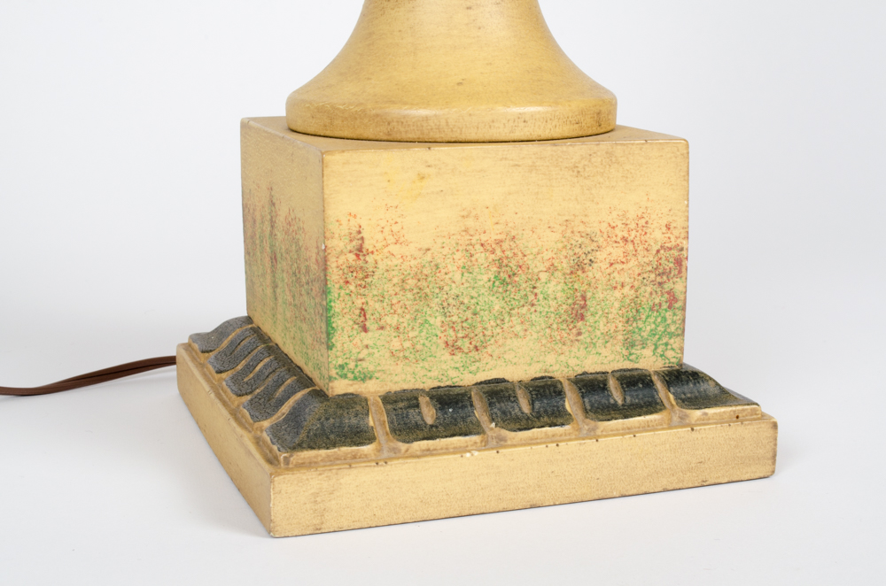 Painted Baluster Shaped Lamp