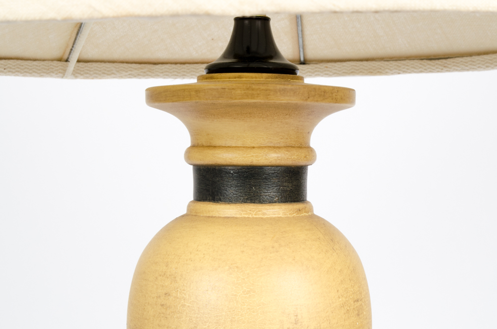 Painted Baluster Shaped Lamp