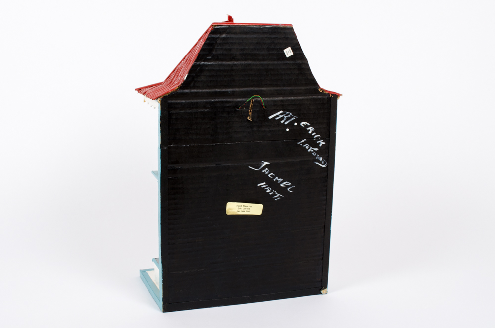 Erick Lafond Light Blue and White House Sculpture