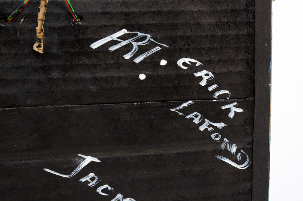 Erick Lafond Light Blue and White House Sculpture