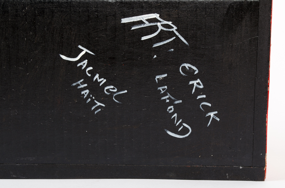 Erick LaFond Yellow and Red House Sculpture