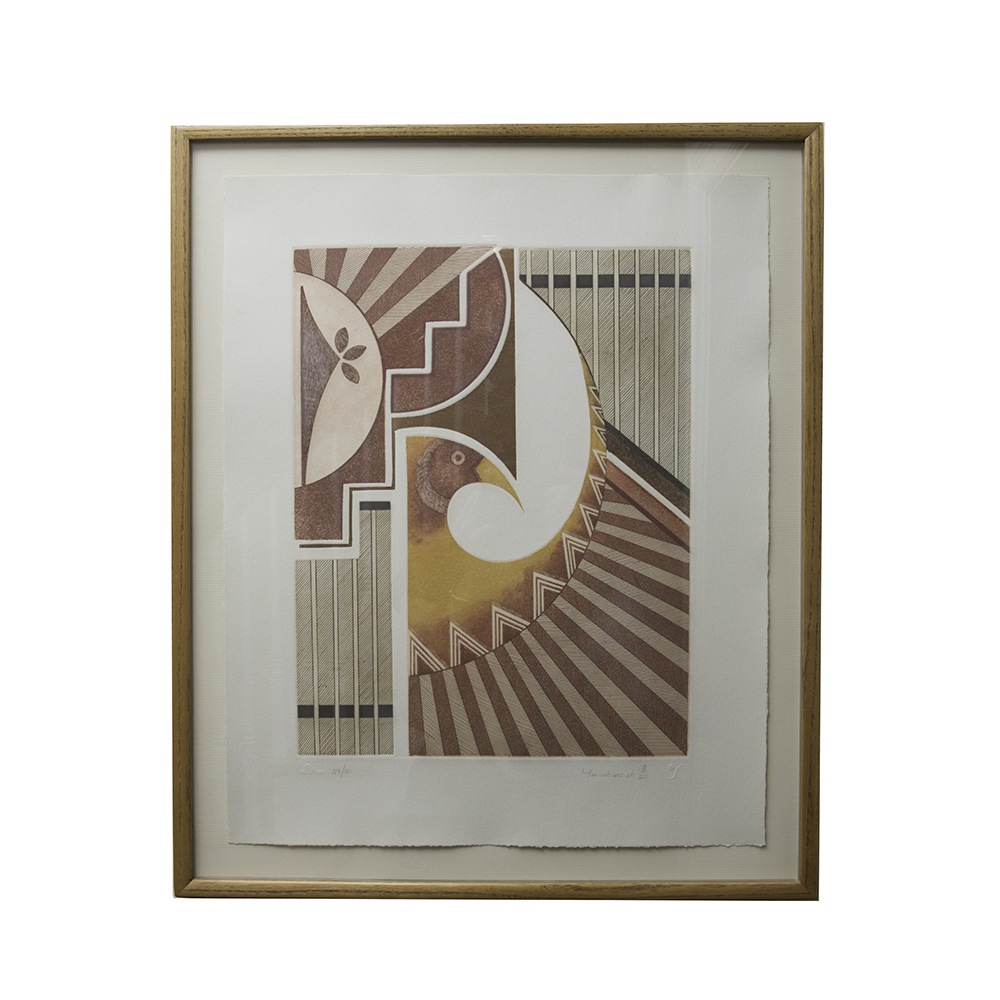 Helen Hardin "Santa Clara Pueblo, New Mexico" Aquatint