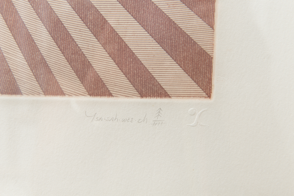 Helen Hardin "Santa Clara Pueblo, New Mexico" Aquatint