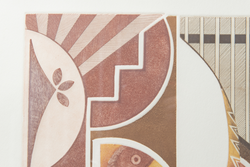 Helen Hardin "Santa Clara Pueblo, New Mexico" Aquatint